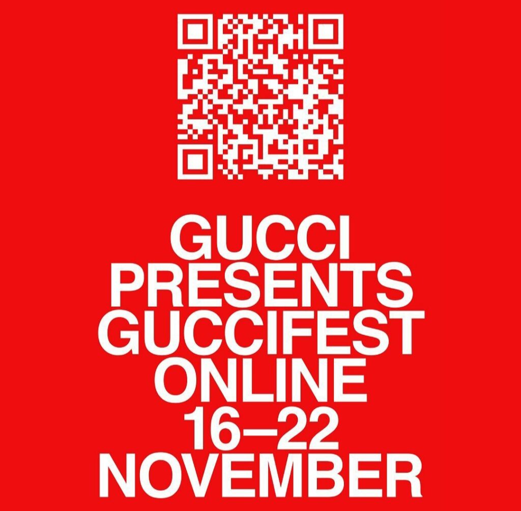 Gucci presenta la nuova collezione come una serie a puntate intitolata ' GUCCIFEST'.