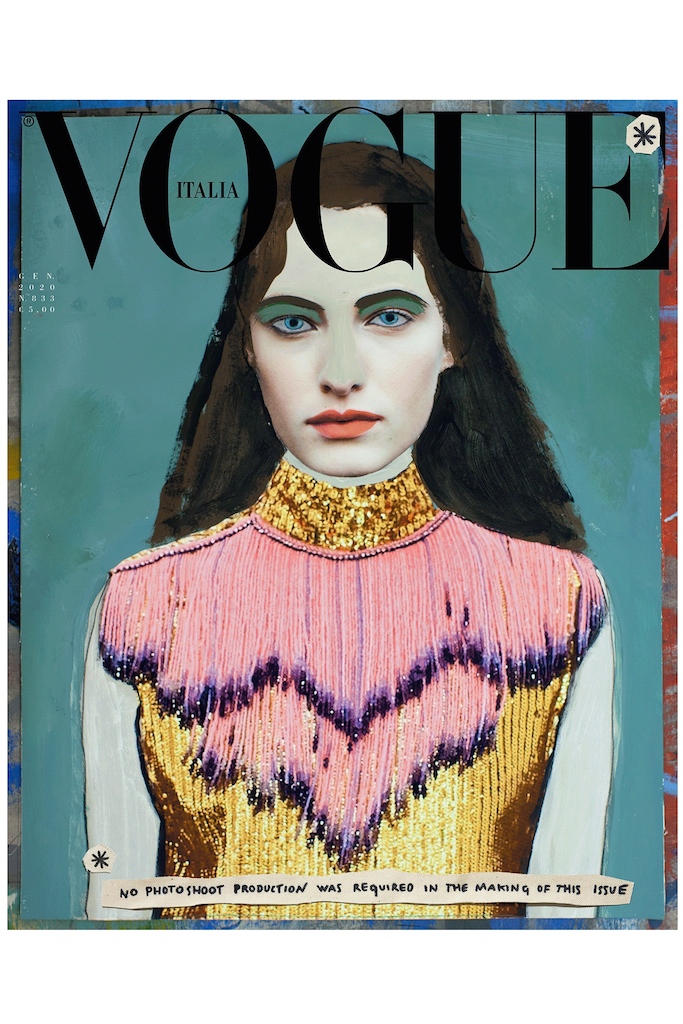 Vogue Italia e la cover ambientalista realizzata senza servizi fotografici.