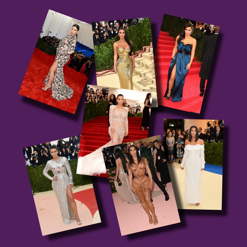 Tutti i vestiti indossati da Kim Kardashian al Met Gala.