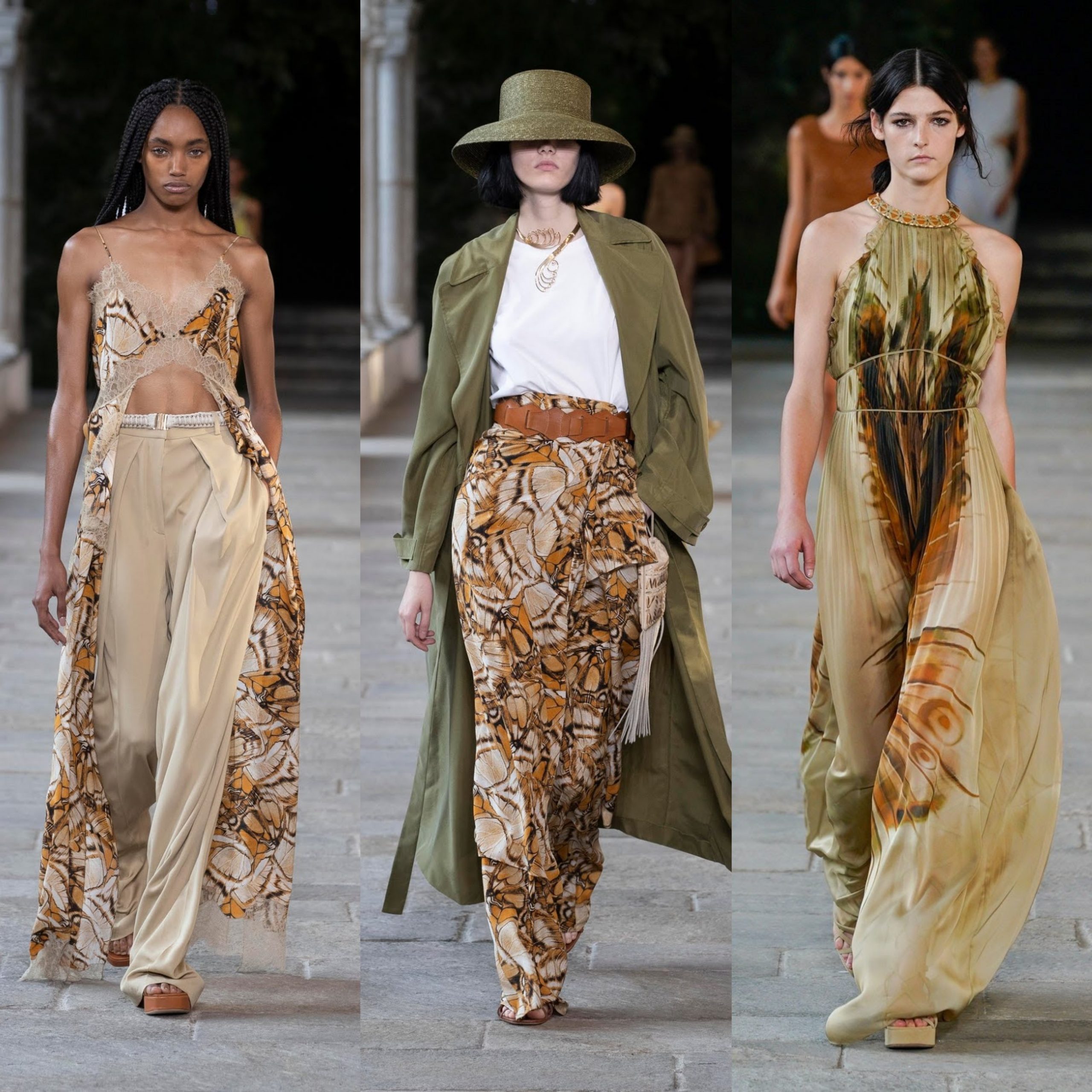 Alberta Ferretti e la collezione donna primavera estate 22 presentata alla Milano Fashion Week.
