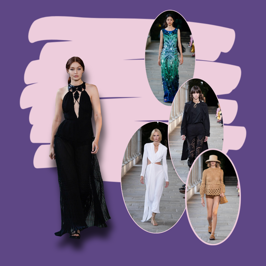 Alberta Ferretti e la collezione donna primavera estate 22 presentata alla Milano Fashion Week.