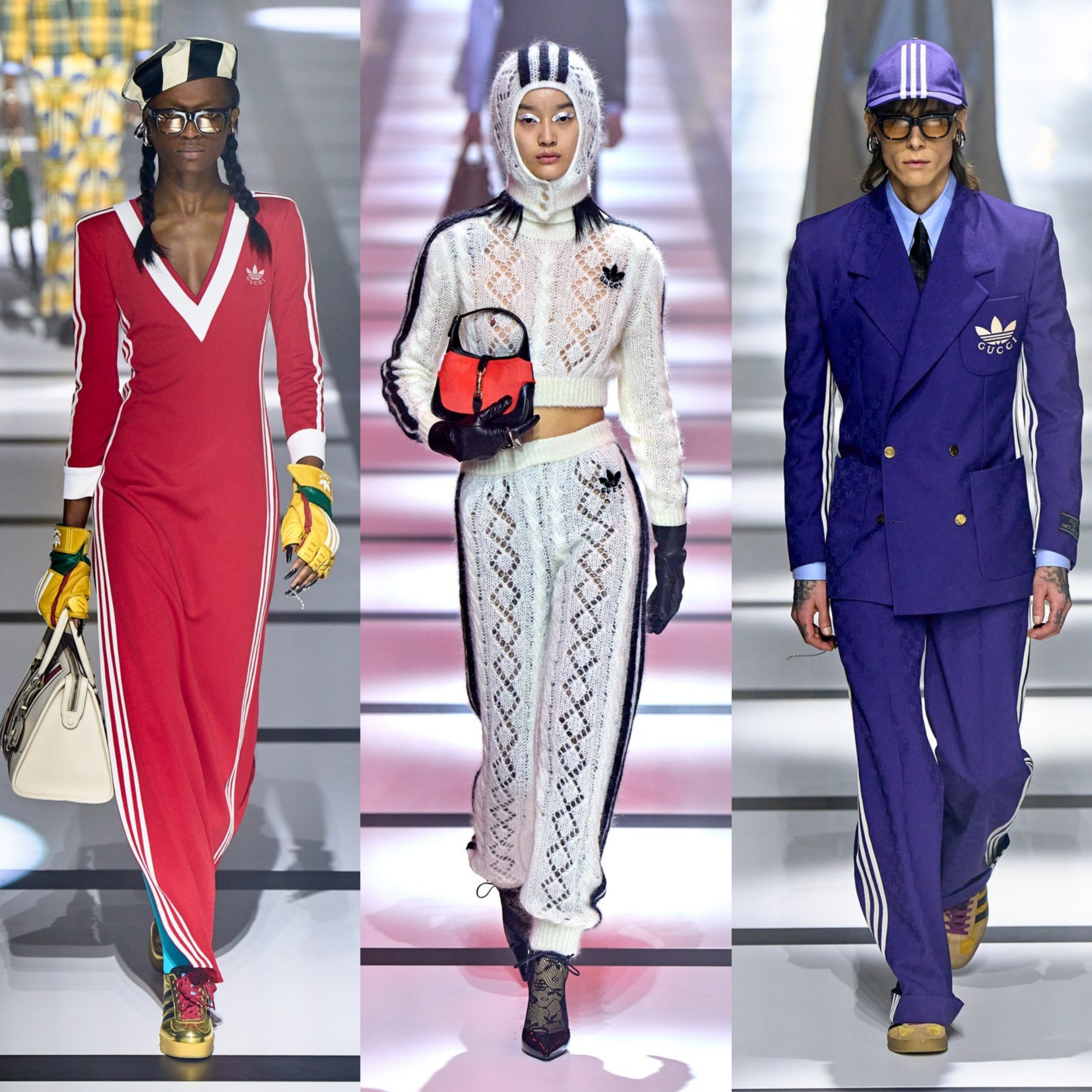 Exquisite Gucci, la collaborazione tra Adidas e Gucci dello stilista romano Alessandro Michele presentata alla Milano Fashion Week.