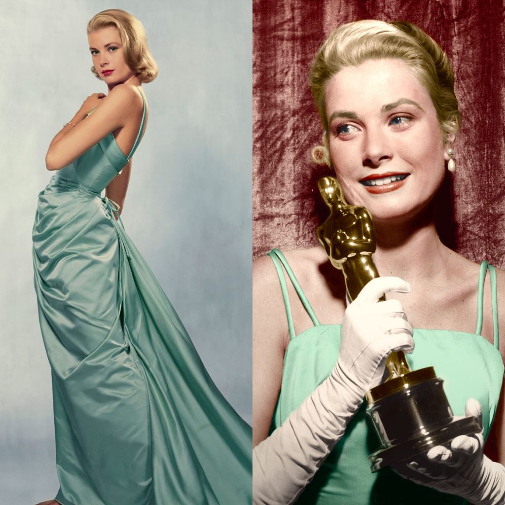 Oscar: Grace Kelly in Edith Head e il suo primo e ultimo premio Oscar.