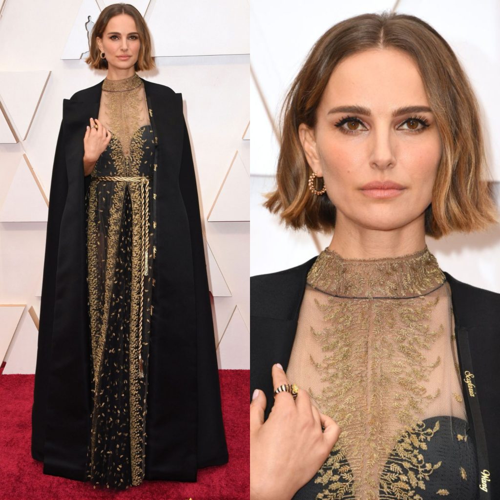 Oscar: Natalie Portman e i nomi delle registe donne incisi sul mantello di Dior.