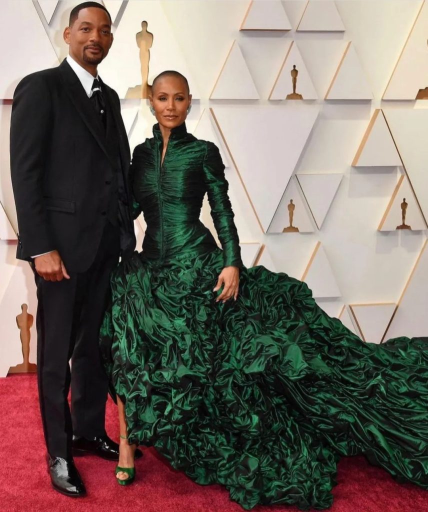 Oscar 2022: il red carpet di Will Smith e Jada Pinkett Smith.