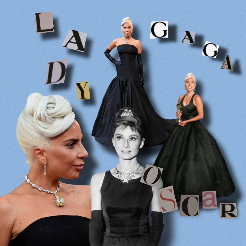 Oscar 2019: Lady Gaga e il diamante giallo di Audrey Hepburn.