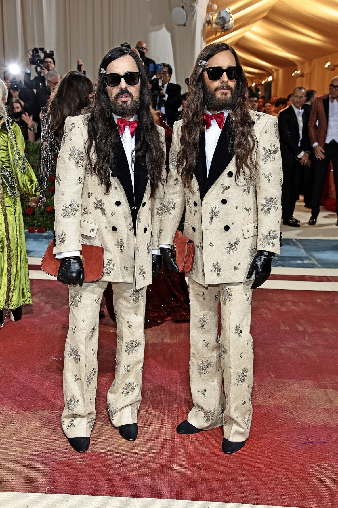 Met Gala 2022: Alessandro Michele e Jared Leto si vestono da gemelli firmati Gucci.
