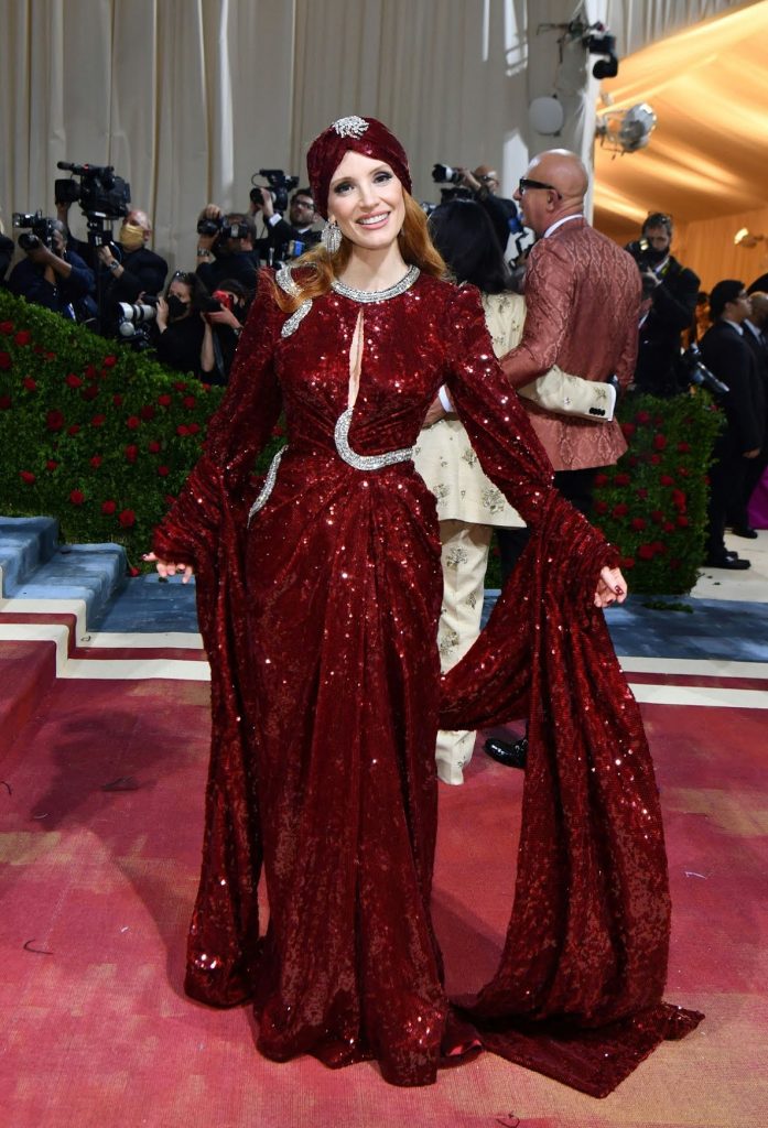 Met Gala 2022: Jessica Chastain in Gucci.