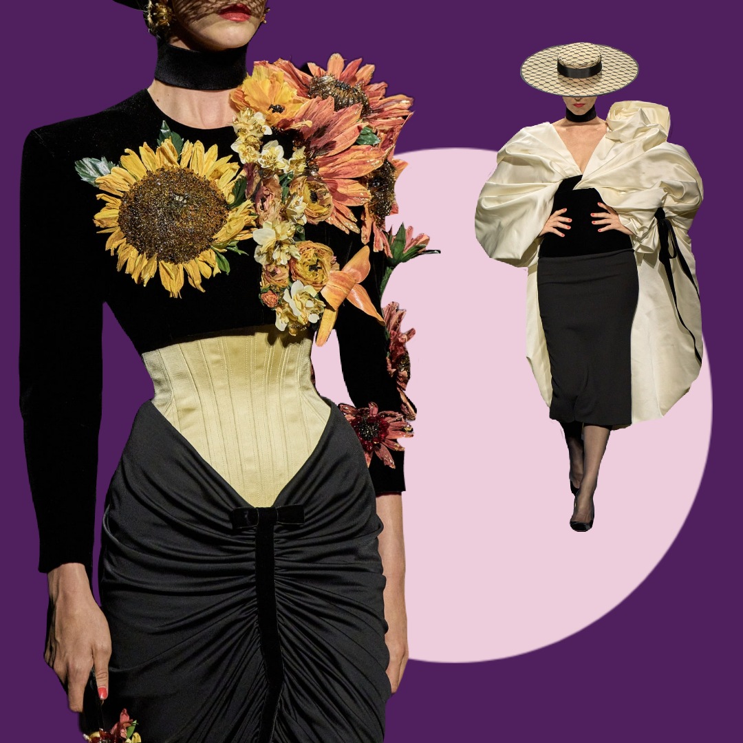 Schiaparelli haute couture A/I 22-23, la collezione femminile di Daniel Roseberry.