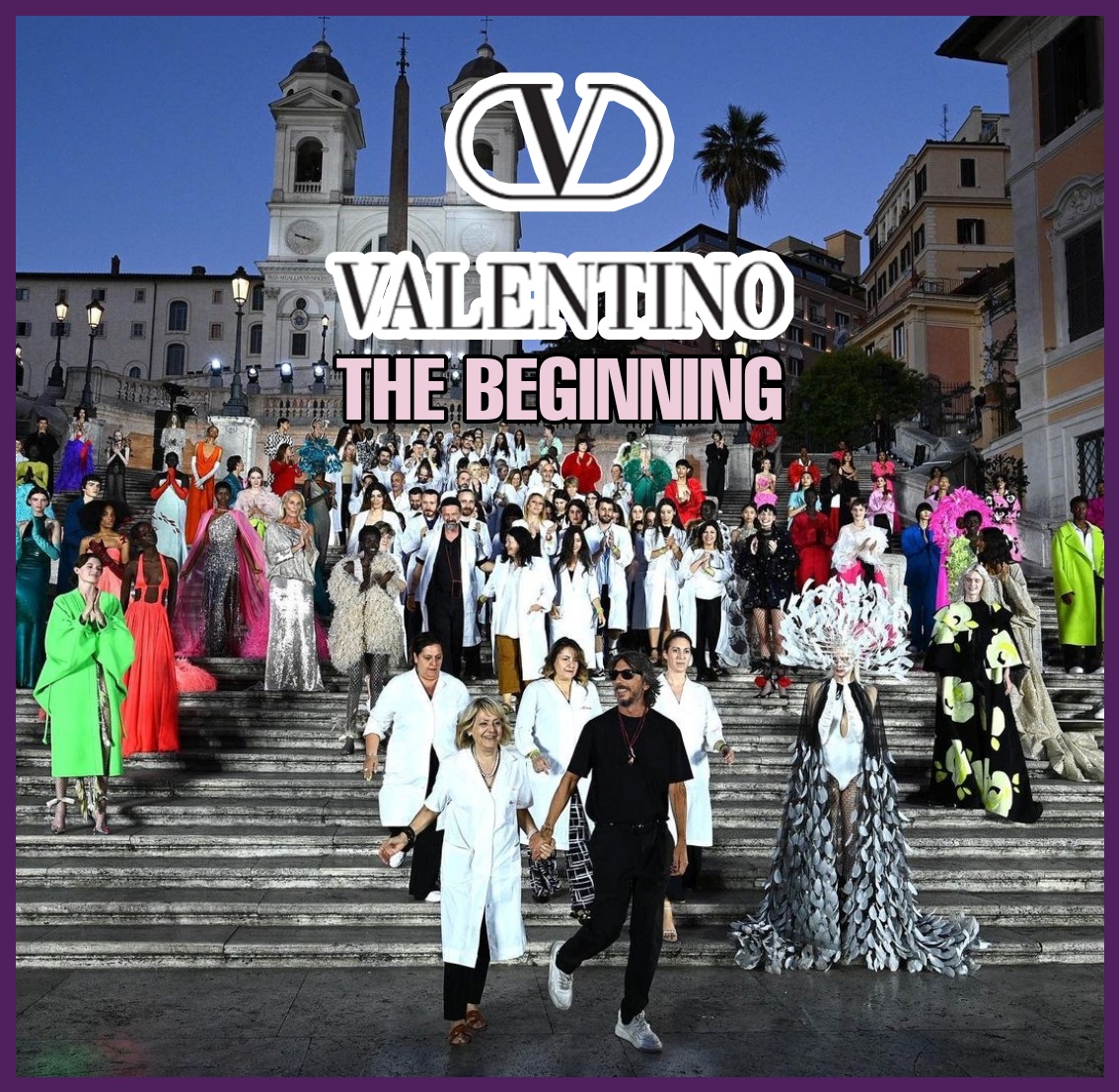 Valentino 'THE BEGINNING': sfilata a Roma in Piazza di Spagna.